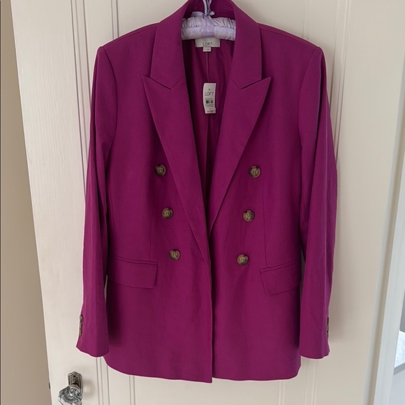 LOFT Jackets & Blazers - LOFT Pink Blazer Structured Suit Jacket